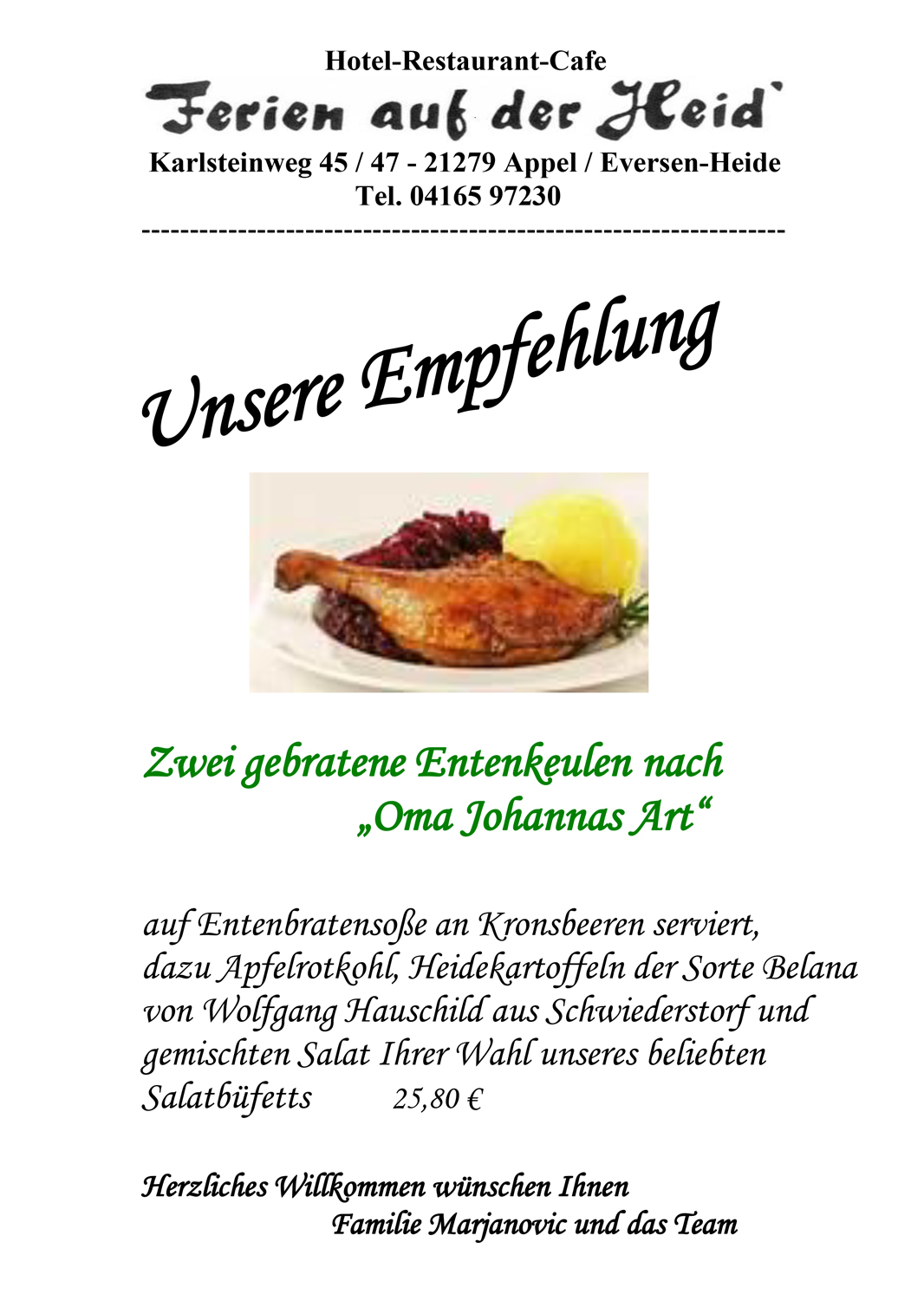 Empfehlung-Entenkeule