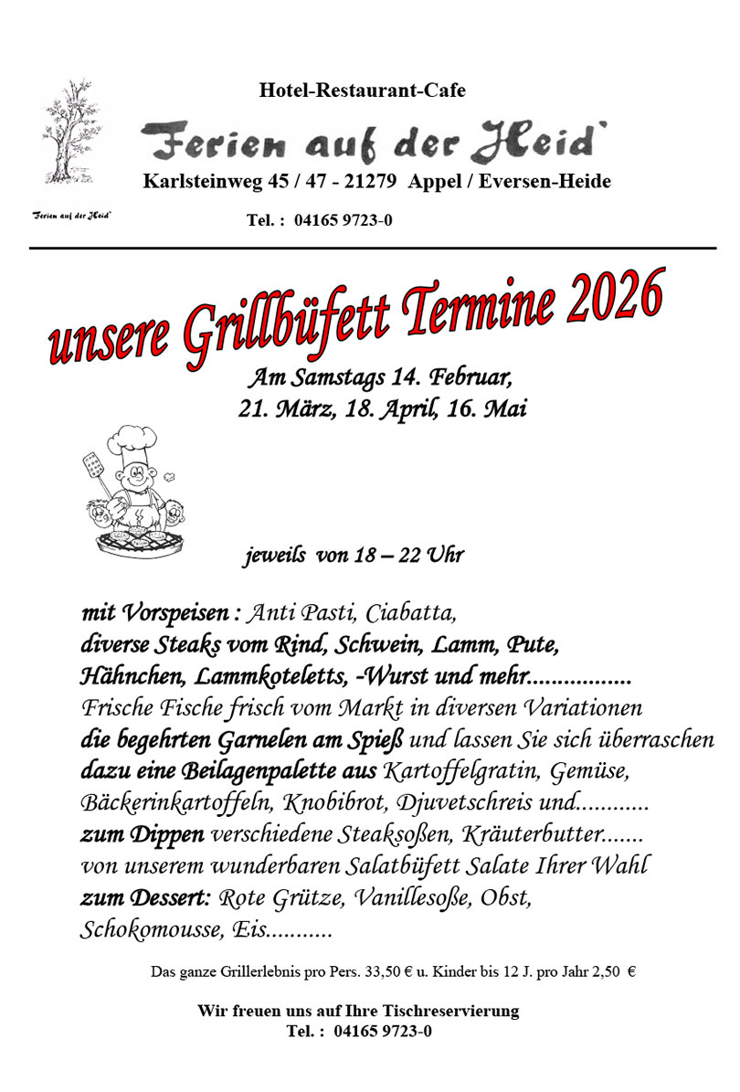 Winterliches Grillb&uuml;ffet